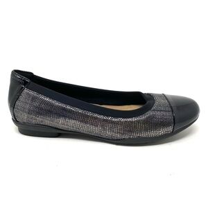 CLARKS NEENAH GARDEN - GUN METAL LEATHER